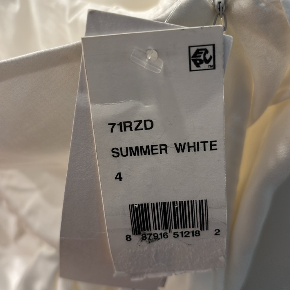 French Connection White One-Shoulder Ruffle Mini Dress - Picture 3 of 7
